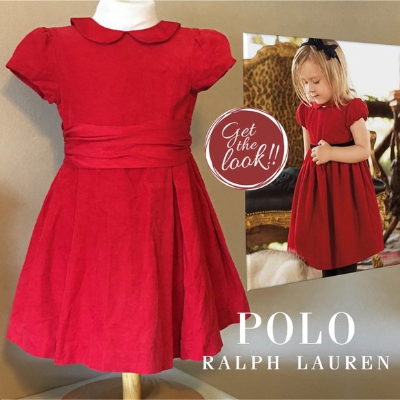 Polo Ralph Lauren Other - 𝐏𝐎𝐋𝐎 𝐁𝐘 𝐑𝐀𝐋𝐏𝐇 𝐋𝐀𝐔𝐑𝐄𝐍 Red Corduroy Dress